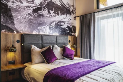 Chalet Mozart double-bunk bedroom family-friendly alpine chalet fractional Austria