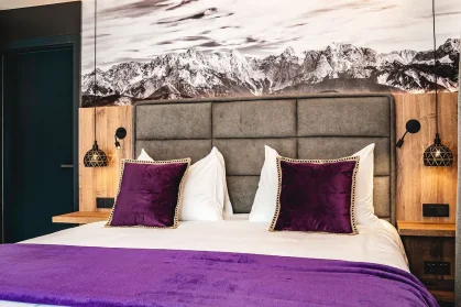 Chalet Mozart spa-level bathroom luxury alpine chalet fractional ownership