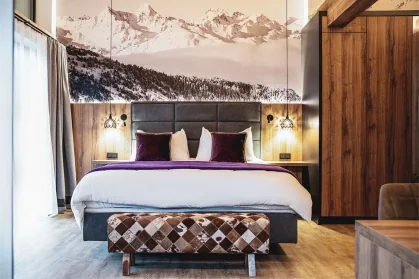 Chalet Mozart alpine-chic interior refined craftsmanship fractional chalet ownership