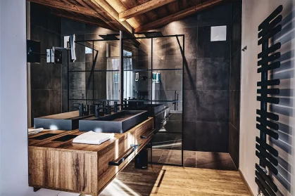 Chalet Mozart summer exterior alpine meadow fractional chalet Zell am See-Kaprun