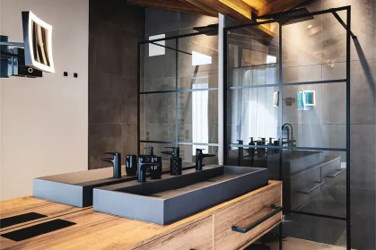 Chalet Mozart balcony with High Tauern glacier panorama fractional chalet