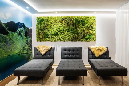 Chalet Mozart fitness area with high-end equipment fractional chalet alpine retreat