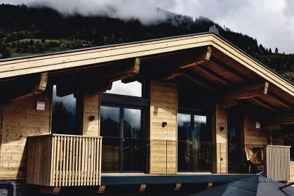 Luxury open-plan kitchen Chalet Mozart Austria fractional ownership