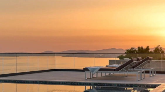 Luxury Villa Sunset overlooking Adriatic Sea fractional villa ownership investment