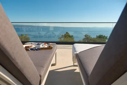 Luxury spa terrace Villa Sunset Split fractional ownership experience