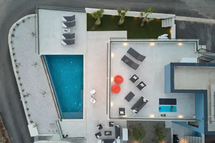 Fractional ownership luxury villa pool deck Villa Sunset Croatia